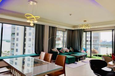 Cho thuê căn hộ 3 phòng ngủ diện tích lớn 142 m2, Đảo Kim Cương, đầy đủ nội...